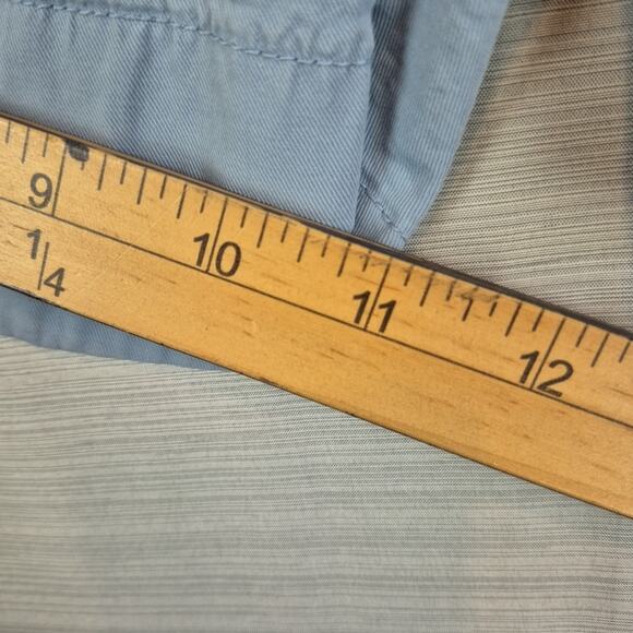 Theory Shorts Mens 36 Chino Blue Casual Summer Preppy Pockets Beach Flat Front - Picture 7 of 13